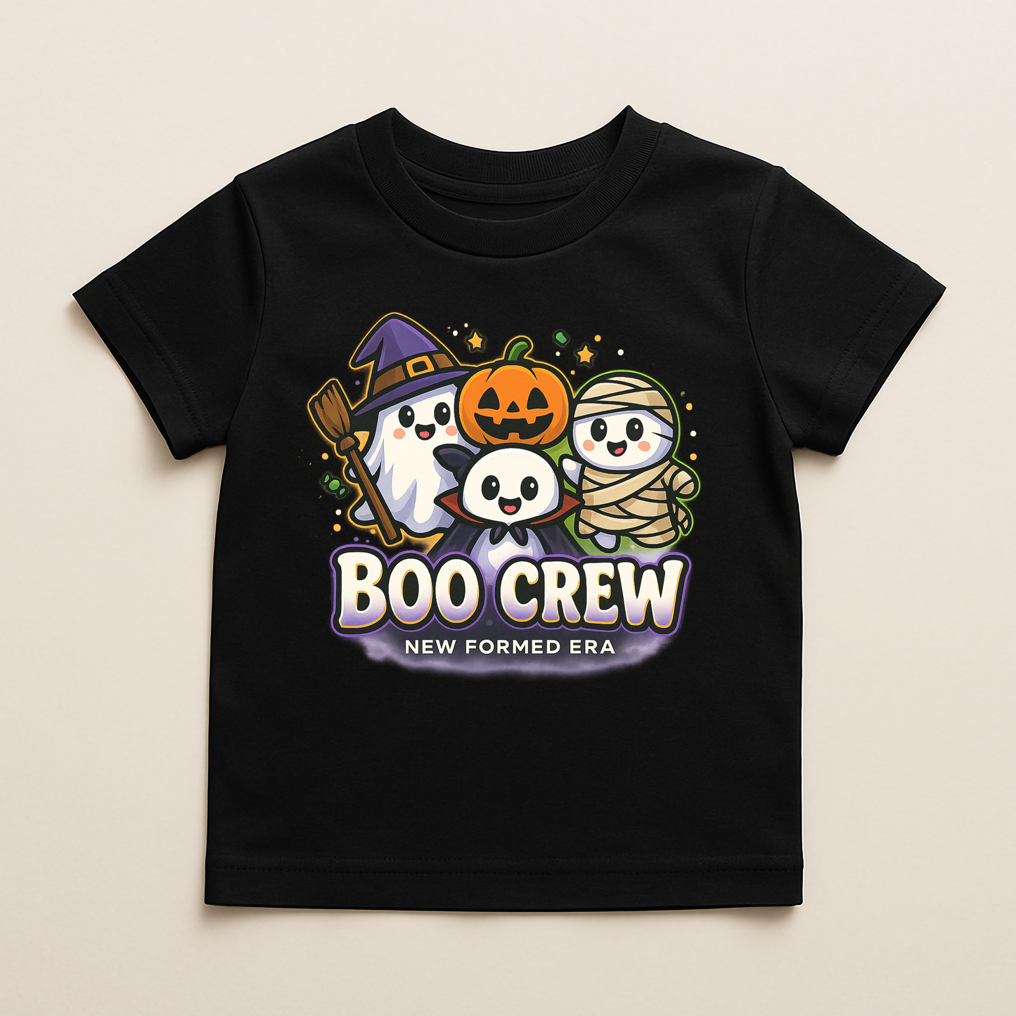 Boo Crew Kids Halloween T-Shirt by New Formed Era | Cute Ghost Spooky Graphic Tee