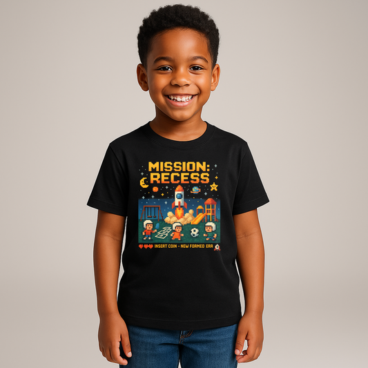 “Mission: Recess” – Playground Rocket Toddler Graphic T-Shirt | Playtime Collection by New Formed Era