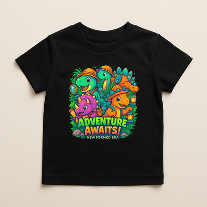 “Dino Explorer” – Adventure Dinosaur Toddler Graphic T-Shirt | Playtime Collection by New Formed Era