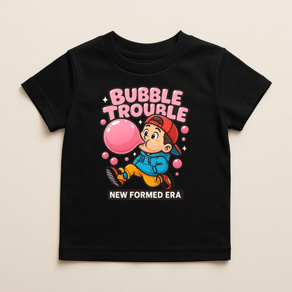 “Bubble Trouble” – Bubblegum Fun Toddler Graphic T-Shirt | Playtime Collection by New Formed Era