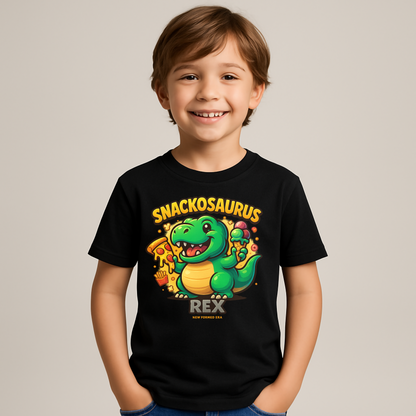 “Snackosaurus Rex” – Dino Snack Time Toddler Graphic T-Shirt | Playtime Collection by New Formed Era
